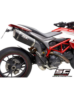 Tłumik SC-Project SC1-R Titanium / Carbon (Wersja wysoka) - Ducati Hypermotard 939 / SP [16-18]