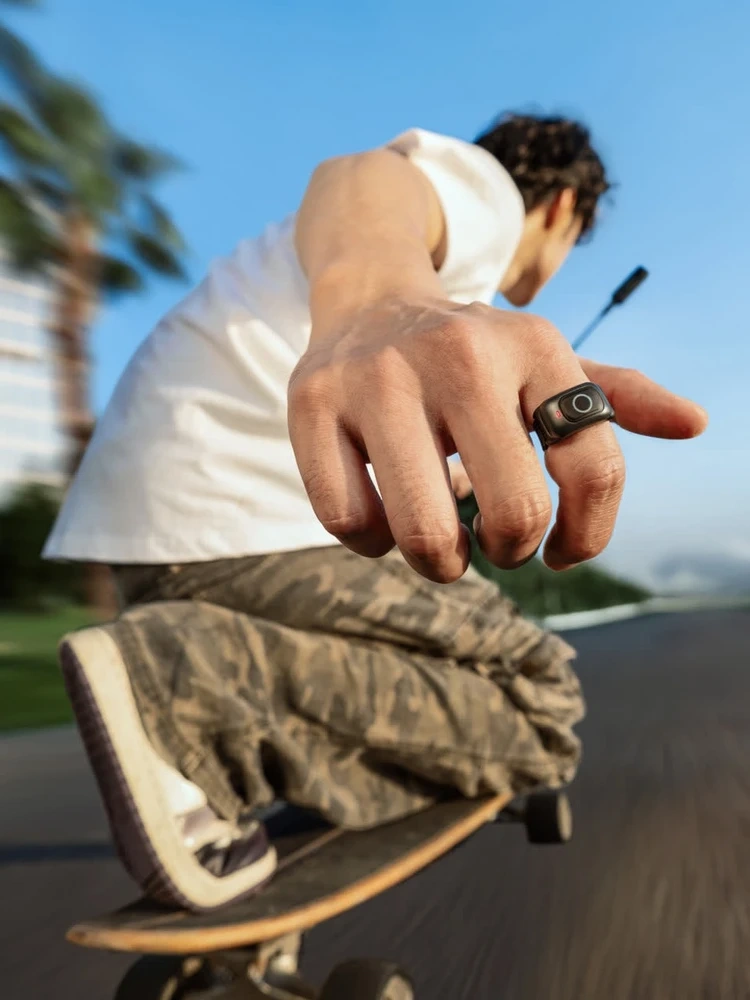 Pierścień z funkcją pilota Insta360 czarny