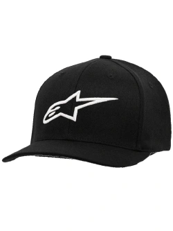 Czapka z daszkiem Alpinestars Ageless Curve czarno-biała