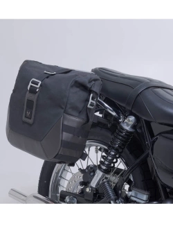 Zestaw sakw bocznych Legend Gear LC2 ze stelażami SW-Motech Kawasaki W 230 (24-)/ Meguro S1 (25-) czarno-brązowe [poj.: 2 x 13,5 L]