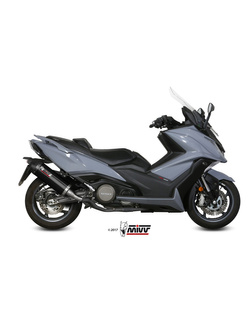 Tłumik motocyklowy Slip-On Line (Oval) MIVV do Kymco AK550 (17-20) czarny