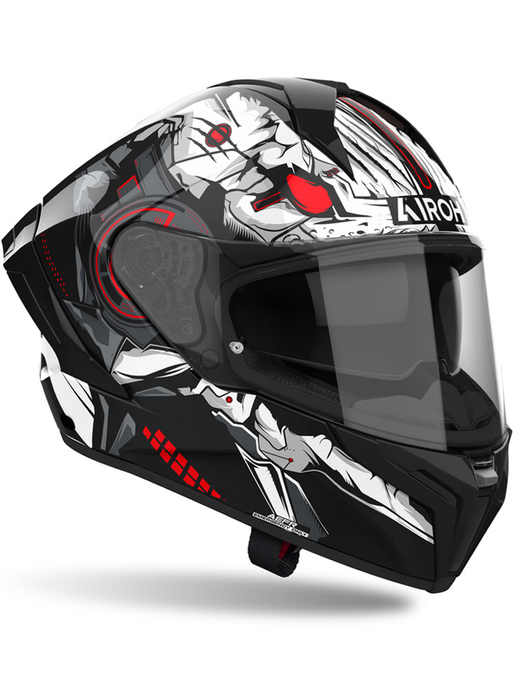 Kask integralny Airoh Matryx Nytro czarno-szaro-czerwony matowy