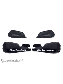 Osłony dłoni Barkbusters VPS z regulowanymi deflektorami, czarno-białe + zestaw montażowy BMW R 1300 GS (24-)/ Adventure (25-)