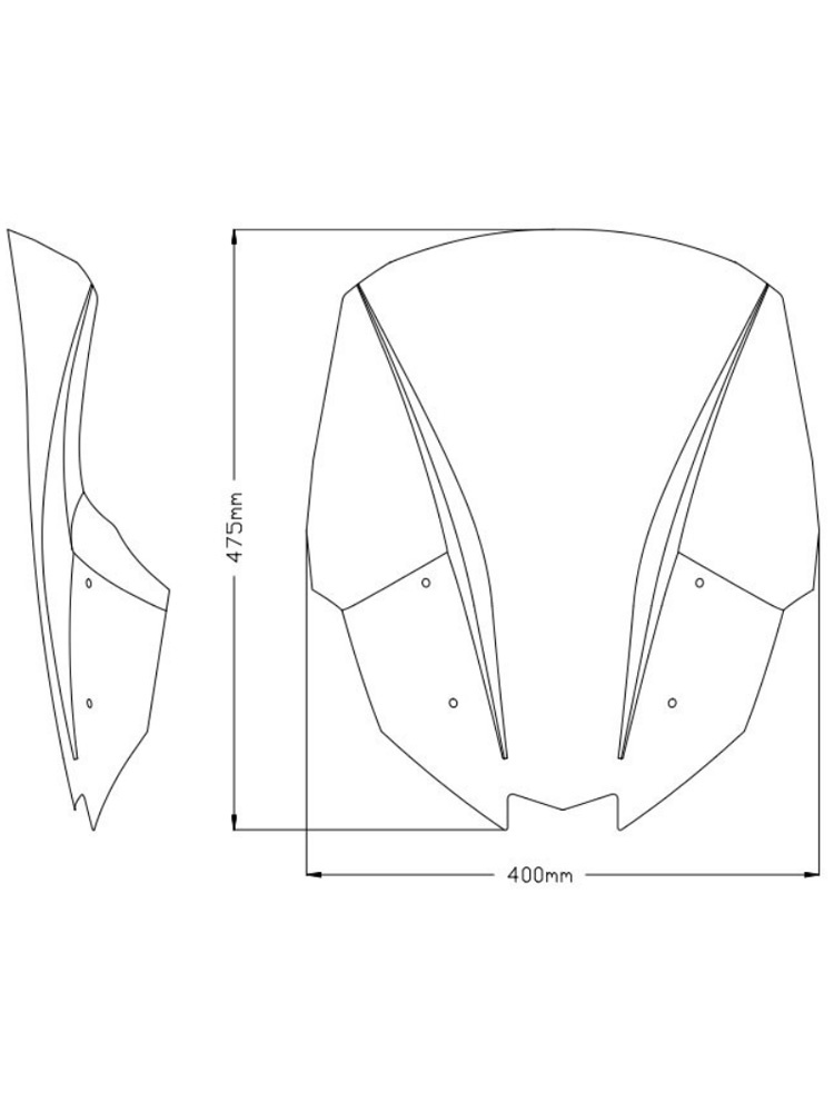 Szyba motocyklowa turystyczna PUIG Kawasaki Versys 650 (22-) przezroczysta