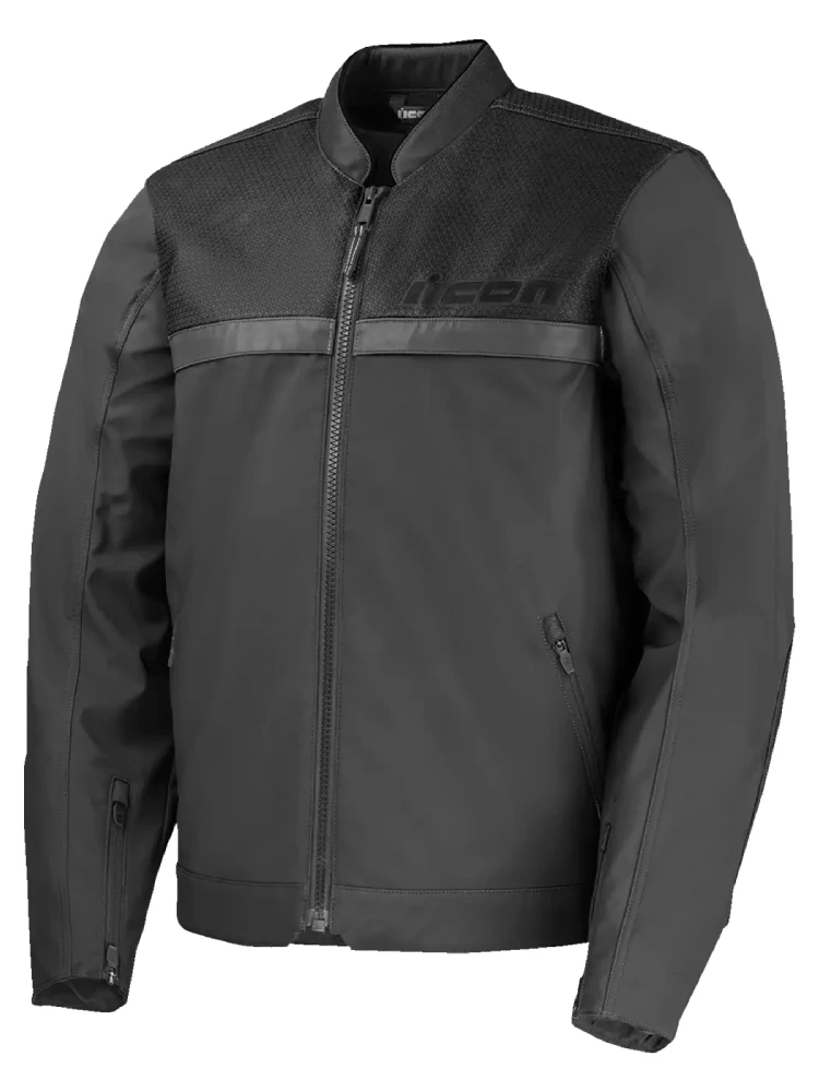 Kurtka motocyklowa tekstylna Icon Midhawk czarna
