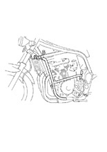 Gmol silnika Hepco&Becker do Suzuki GSF 600 S/N Bandit (96-99) chrom