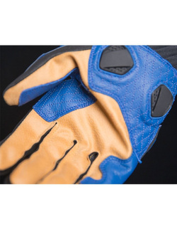 Rękawice motocyklowe Icon Hypersport Short czarno-niebieskie