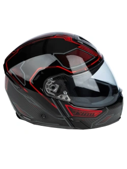 Kask szczękowy Klim GT1 Expedition Encrypted czarno-czerwony