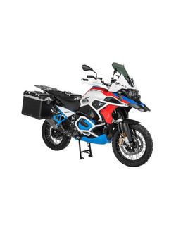 Zestaw: kufry boczne czarne Zega Evo X + stelaże czarne Touratech BMW R1250GS/ R1250GS Adventure/ R1200GS (13-21), R1200GS Adventure (14-20) (2x 45L)