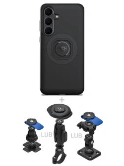 Zestaw 360 Quad Lock: etui MAG na telefon Samsung Galaxy S25FE (magnetyczne) + wybrane komponenty