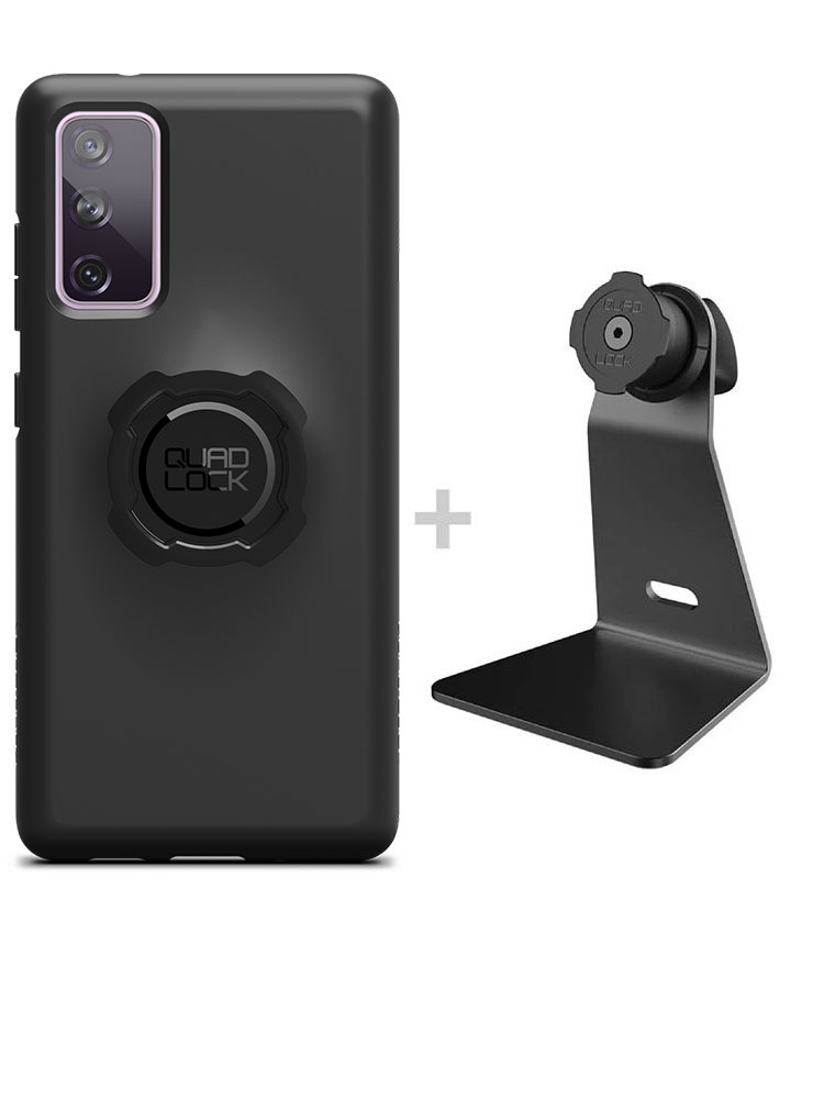 Zestaw na biurko: etui na telefon Samsung Galaxy S20FE + uchwyt Quad Lock
