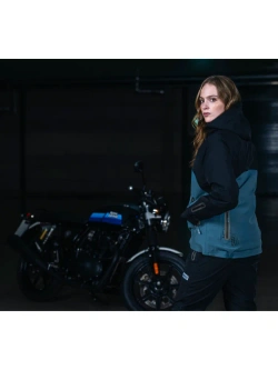 Kurtka przeciwdeszczowa damska Knox Modra czarno-niebieska