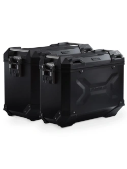 Zestaw: kufry boczne + stelaże Pro TRAX ADV SW-Motech Ducati Multistrada V2/ S (24-) czarne [poj.: 45 + 37l]