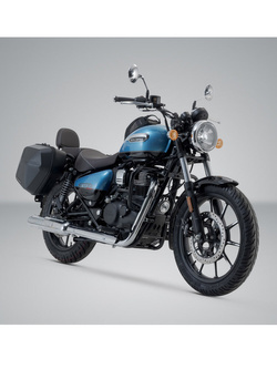 Zestaw: kufry boczne plastikowe Urban ABS + stelaże SLC Sw-Motech Royal Enfield Meteor (19-) [pojemność: 2 x 16,5l]