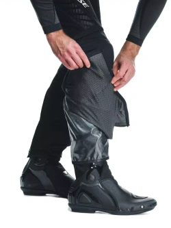 Spodnie motocyklowe tekstylne Dainese Drake 2 Air Absoluteshell czarne z białym napisem