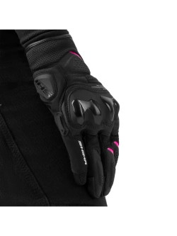 Rękawice motocyklowe damskie Shima Spark 3.0 czarno-różowe
