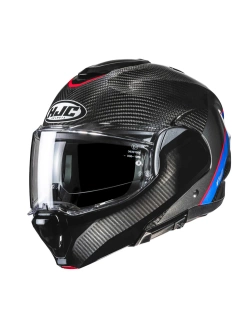 Kask szczękowy HJC F100 Carbon czarno-niebieski
