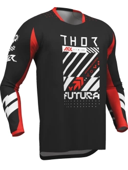 Bluza enduro Thor Launchmode Futura czarno-czerwona