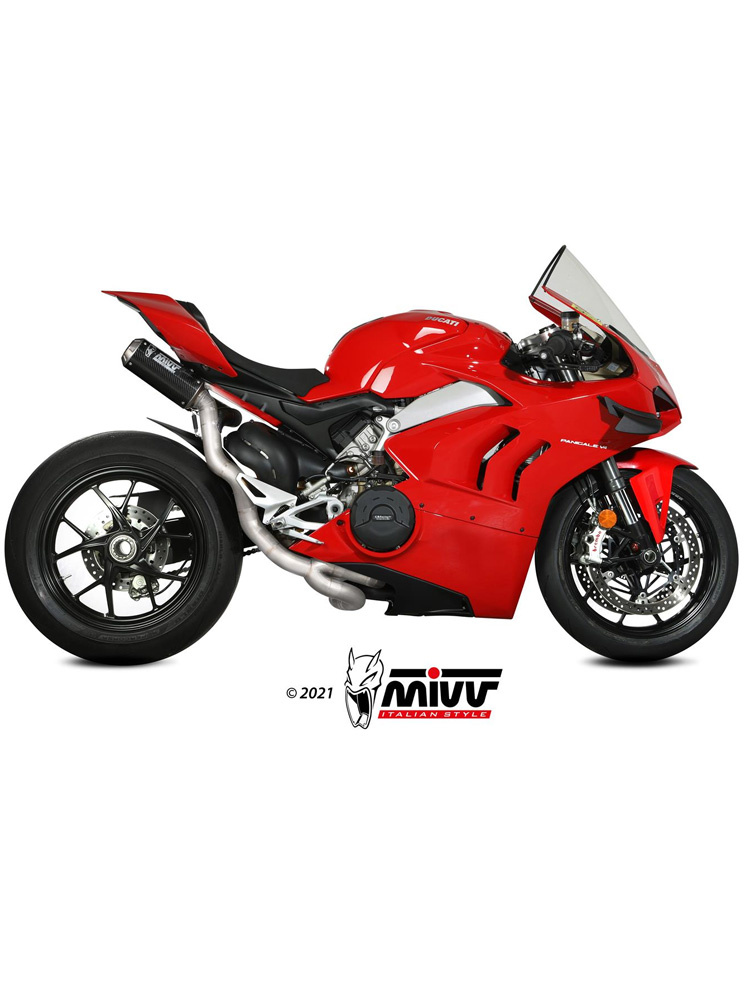 Pełny układ wydechowy (MK3) MIVV do Ducati Panigale V4 (18-22) carbon