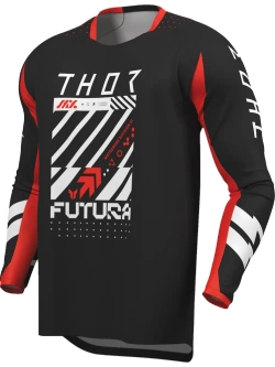 Bluza enduro Thor Launchmode Futura czarno-czerwona