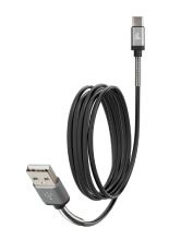 Kabel USB A Lampa z wyjściem USB typu C 200 cm czarny