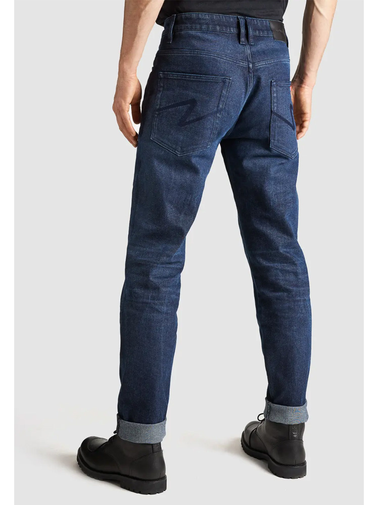 Jeansy motocyklowe Pando Moto Arnie Slim niebieskie