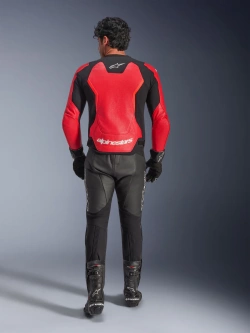 Kurtka motocyklowa skórzana Alpinestars GP Force Airflow v2 czarno-czerwona