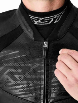 Kurtka motocyklowa skórzana RST Trac Evo D3O czarna