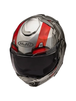Kask szczękowy HJC F100 Ant-Man Marvel srebrno-czerwony