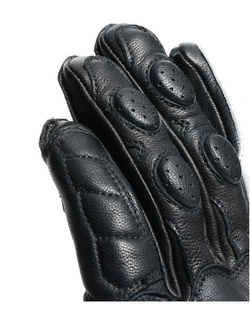 Skórzane rękawice motocyklowe Dainese Impeto czarno-białe