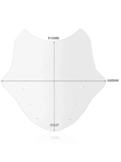 Szyba motocyklowa WRS Standard BMW R 1200 RT (14-18)/ R 1250 RT (19-20) przezroczysta