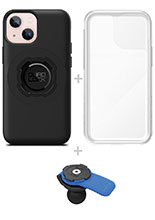 Zestaw: etui MAG na telefon iPhone 13 mini (magnetyczne) + wodoodporny pokrowiec MAG + uchwyt kulowy Quad Lock