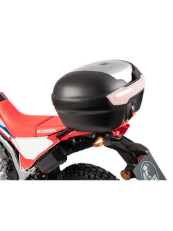 Zestaw: kufer centralny Journey 40 + stelaż Hepco&Becker Honda CRF 300 Rally (21-) czarno-srebrny