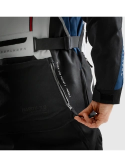 Kurtka motocyklowa tekstylna Rebelhorn Hardy 3.0 czarno-szaro-niebieska