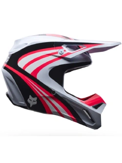 Kask enduro dziecięcy Fox V1 Draft biało-czarno-czerwony