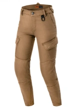 Jeansy motocyklowe damskie Shima Recon brązowe
