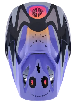 Kask enduro dziecięcy Alpinestars SM3 Jettson czarno-szaro-fioletowy połysk