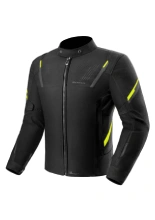 Kurtka motocyklowa tekstylna Shima Rush 3.0 czarno-fluo żółta