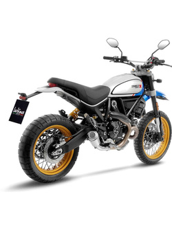 Tłumik motocyklowy LeoVince LV-10 [Slip-On, Stainless Steel] do Ducati Scrambler 800 Desert Sled (21-22)