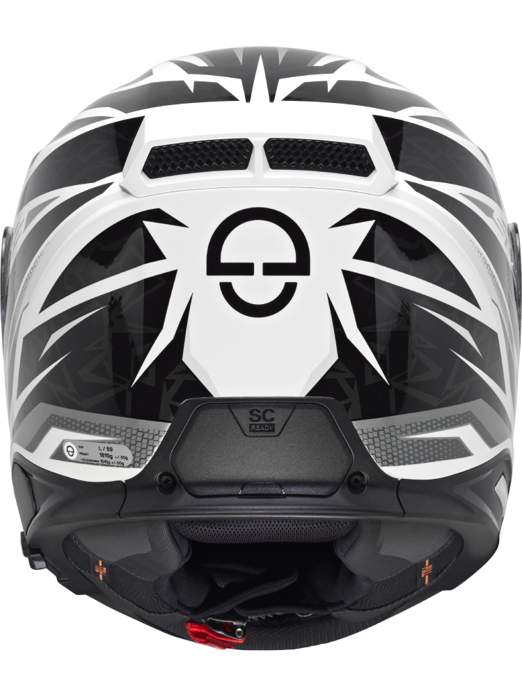 Zestaw: Kask integralny Schuberth S3 Thunder czarno-biały połysk + dedykowany interkom motocyklowy