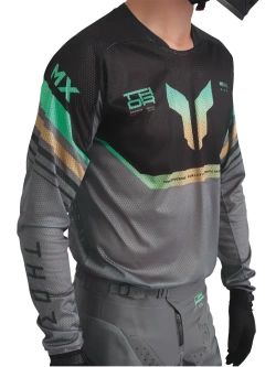 Bluza enduro Thor Launchmode Air Raptor czarno-szara