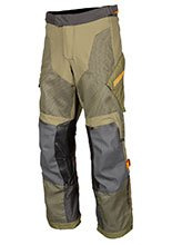 Spodnie motocyklowe tekstylne Klim Baja S4 zielono-pomarańczowe