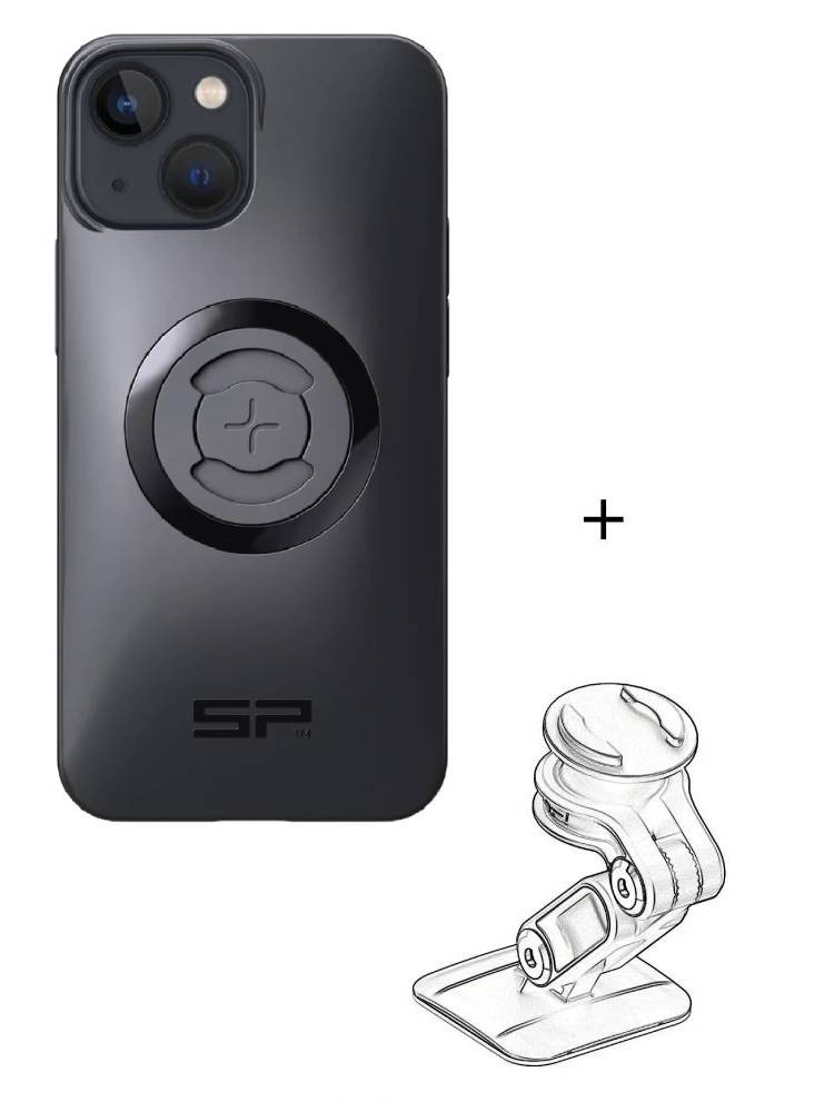 Zestaw do samochodu: etui na telefon iPhone 13 mini/12 mini + mocowanie SP Connect