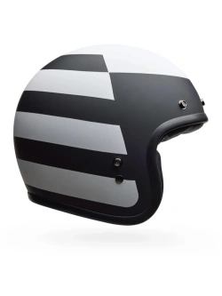 Kask otwarty Bell Custom 500 czarno-biały matowy