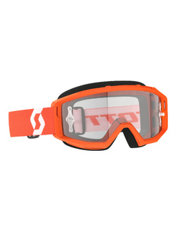 Gogle motocyklowe Scott Primal Clear pomarańczowo-białe