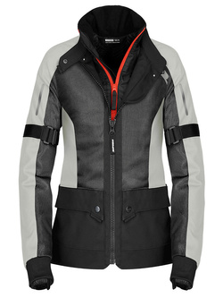 Kurtka motocyklowa damska tekstylna Spidi Net H2Out czarno-szara