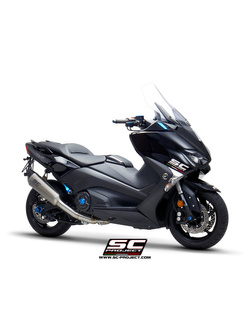 Pełny układ wydechowy 2-1, SC-Project SC1-R Titanium + Carbon - Yamaha T-MAX 530 / SX / DX / SX Sport Edition [17-19]