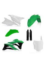 Pełny zestaw plastików Acerbis Kawasaki KX 85/ 100 [14-20] biało-czarno-zielony
