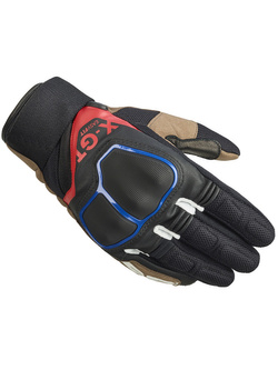 Rękawice motocyklowe Spidi X-GT czarno-brązowo-niebieskie