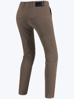 Jeansy motocyklowe damskie PMJ Santiago brązowe